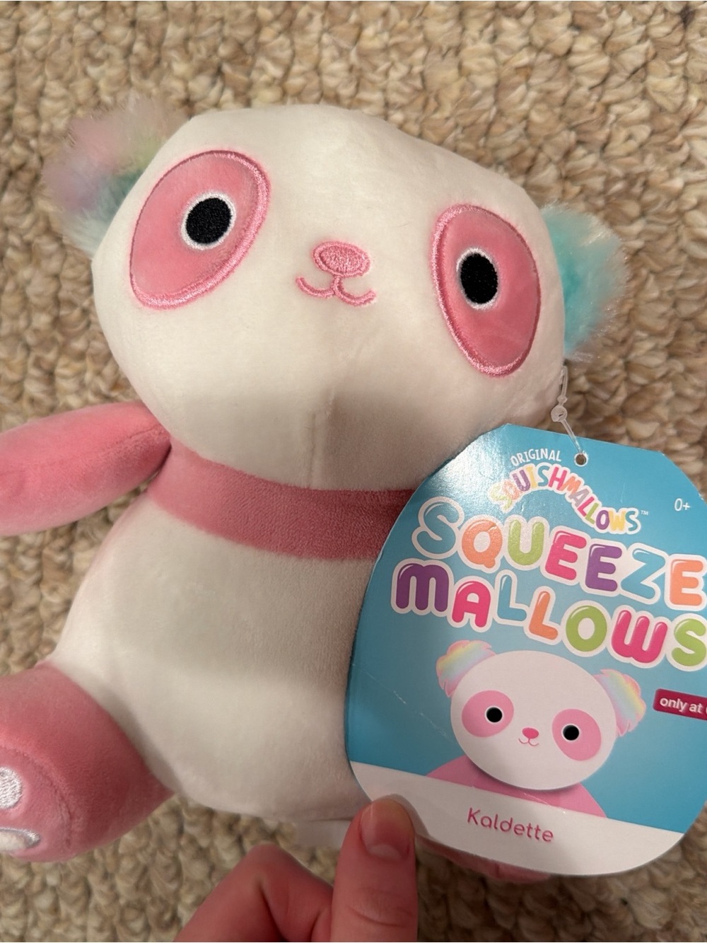 Squishmallows Kalette Plush - White, Pink, Pastel Blue